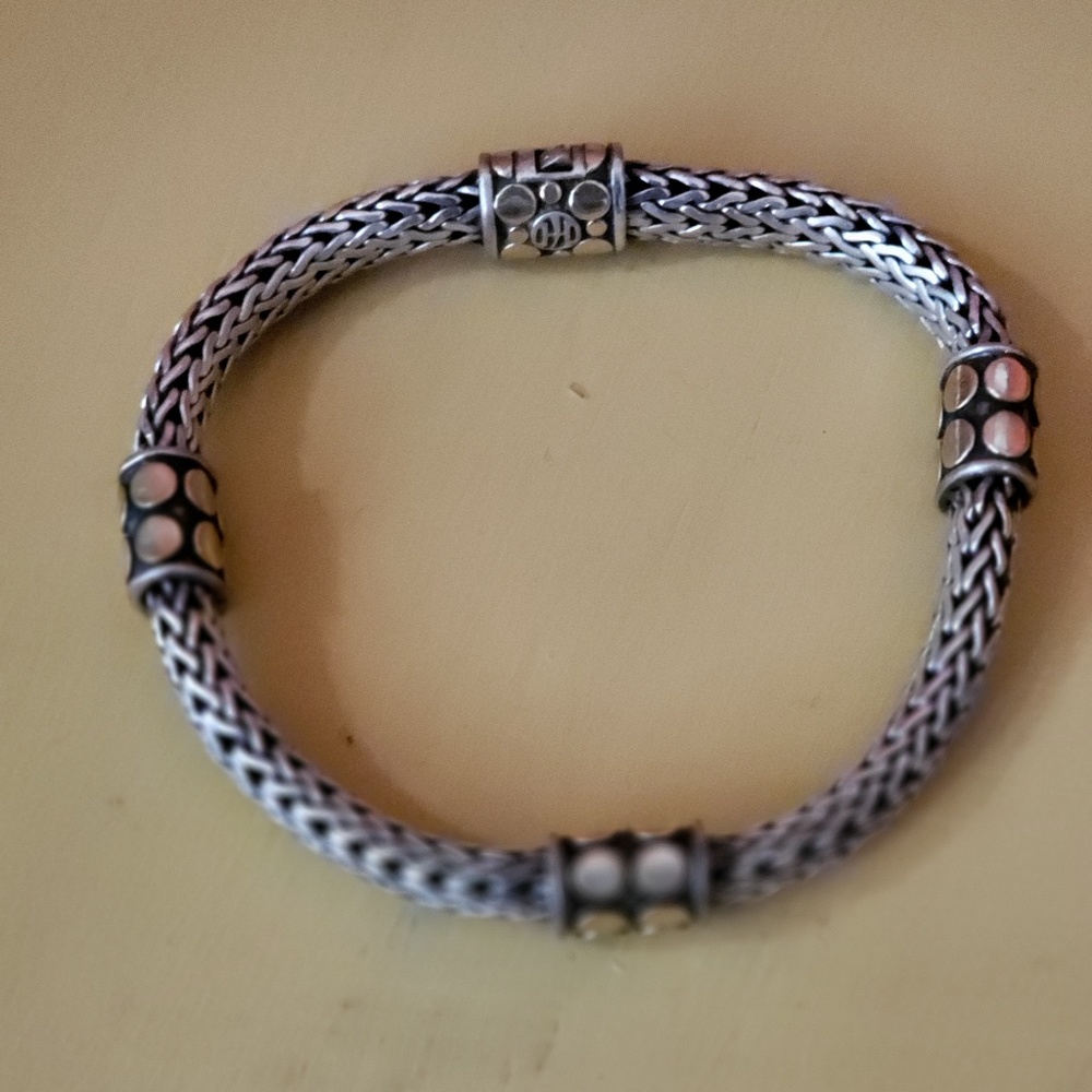 John Hardy Dot Deco Gold & Silver Bracelet